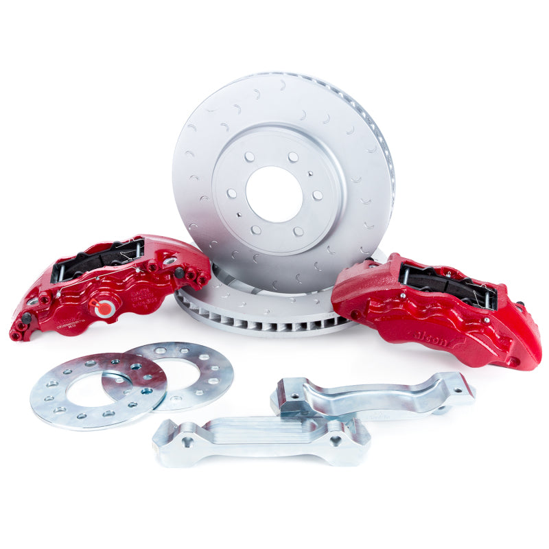 Alcon 09-20 F-150/Raptor Gen1-2 347x36mm Rotors 6-Piston Red Front Brake Kit Requires alcAC011507NAN - Blais Performance Parts