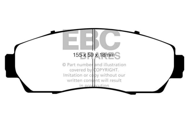 EBC 07-09 Acura RDX 2.3 Turbo Redstuff Front Brake Pads - Blais Performance Parts