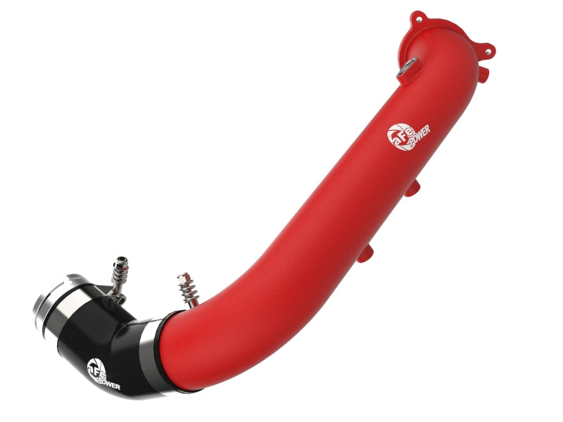 aFe BladeRunner Red 2-3/4in Aluminum Charge Pipe 2021 Toyota Supra GR (A90) I4-2.0L (t) B48 - Blais Performance Parts