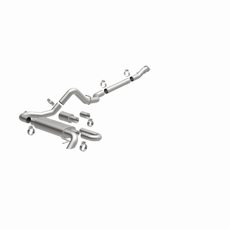 MagnaFlow 2021 Ford Bronco Overland Series Cat-Back Exhaust w/ Single Straight Driver Exit- No Tip - Blais Performance Parts