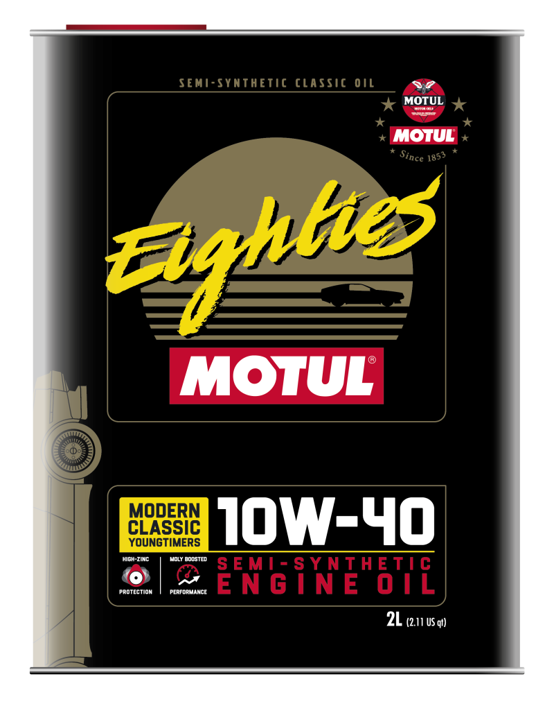 Motul 10W40 Classic Eighties Oil - 10x2L - Blais Performance Parts