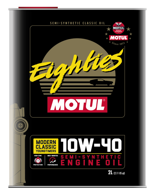 Motul 10W40 Classic Eighties Oil - 10x2L - Blais Performance Parts