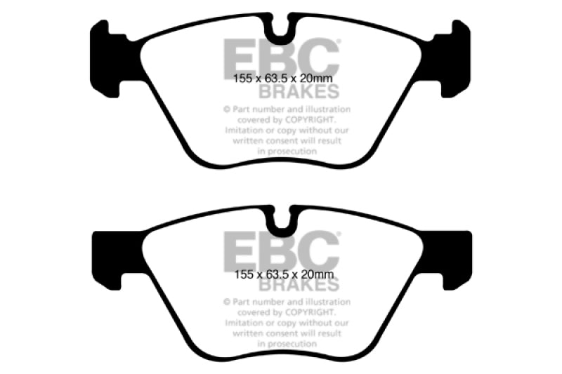 EBC 08-10 BMW 128 3.0 Yellowstuff Front Brake Pads - Blais Performance Parts