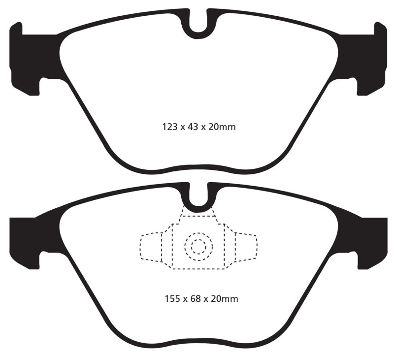 EBC 13+ BMW X1 2.0 Turbo (28i) Redstuff Front Brake Pads - Blais Performance Parts