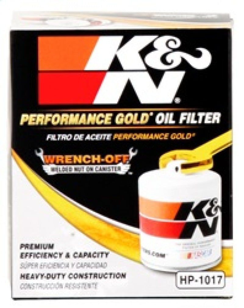 K&N 3.74inch / 2.98 OD Performance Gold Oil Filter - Blais Performance Parts