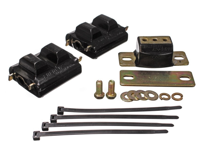 Energy Suspension 73-92 Chevrolet Camaro Black Motor and Transmision Mounts; Zinc Finish - Blais Performance Parts