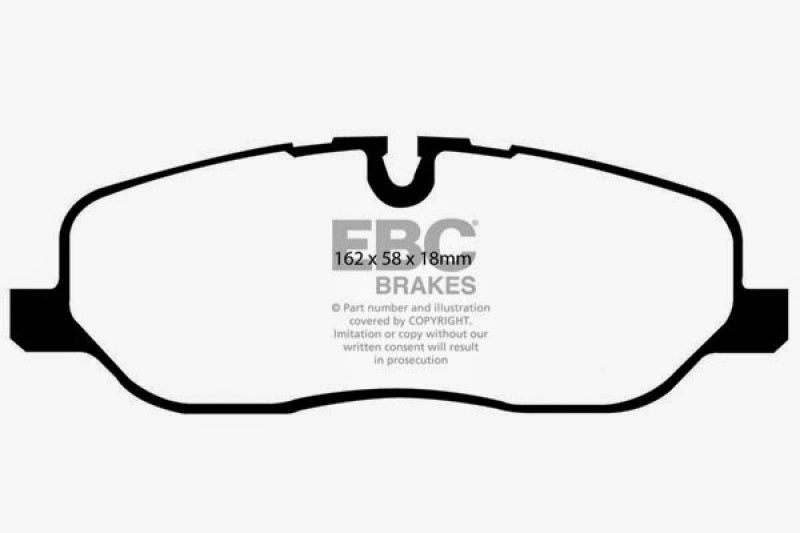 EBC 05-10 Land Rover LR3 4.4 Greenstuff Front Brake Pads - Blais Performance Parts