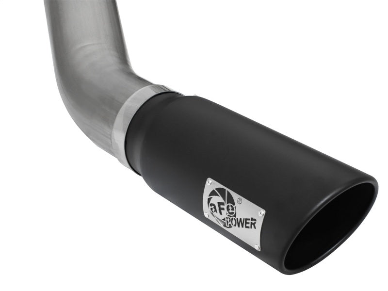 aFe MACHForce XP Exhaust Large Bore 5in DPF-Back Alu. 13-15 Dodge Trucks L6-6.7L (td) *Black Tip - Blais Performance Parts