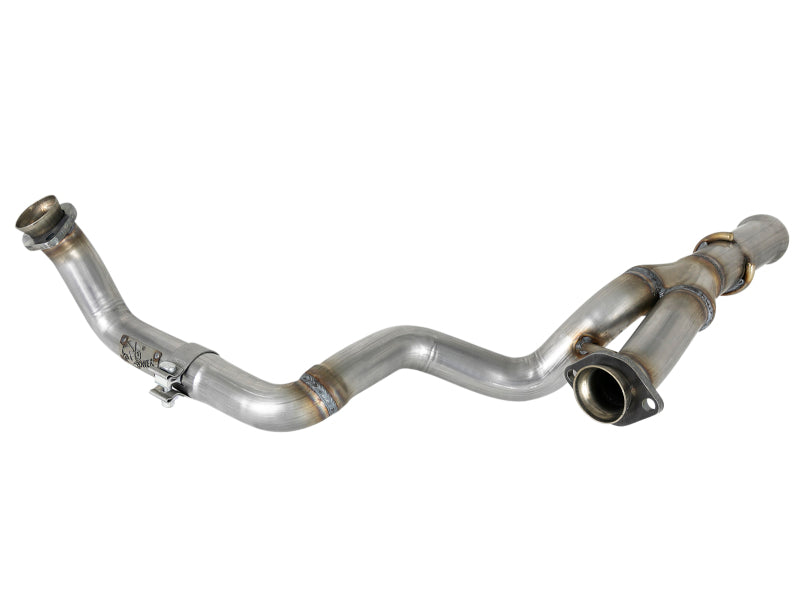 aFe POWER Twisted Steel Y-Pipe 2-1/4in 409 SS Exhaust System 2018 Jeep Wrangler (JL) V6-3.6L - Blais Performance Parts