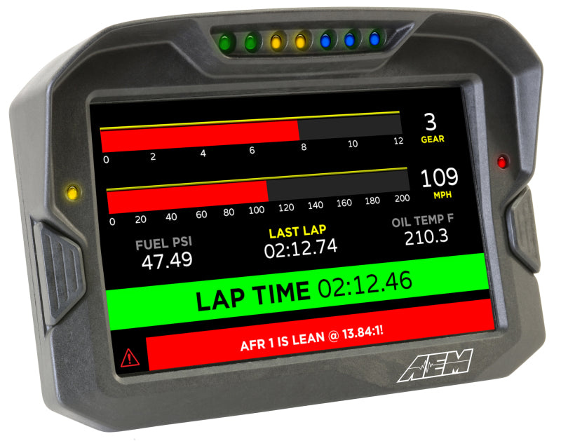 AEM CD-7 Non Logging Race Dash Carbon Fiber Digital Display (CAN Input Only) - Blais Performance Parts