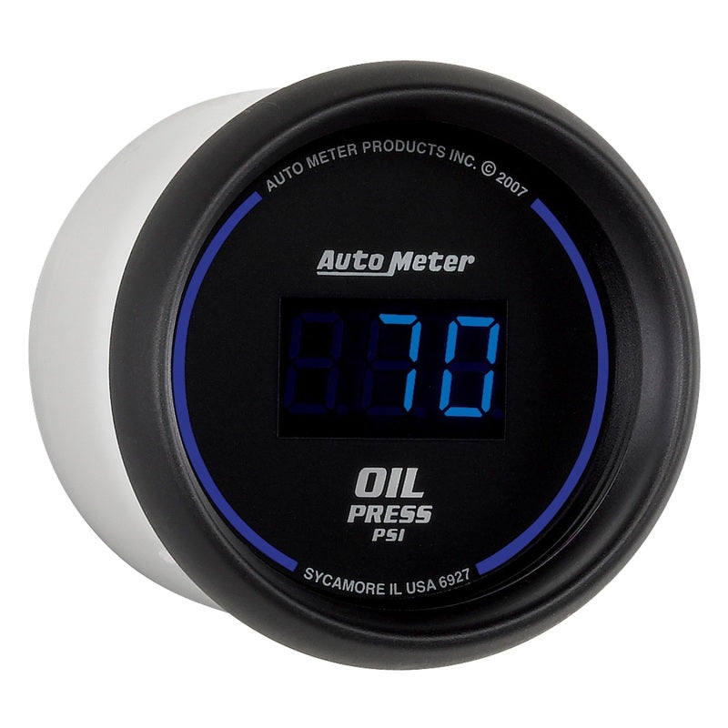 Autometer Cobalt Digital 52.4mm Black 0-100psi Oil Pressure Gauge - Blais Performance Parts