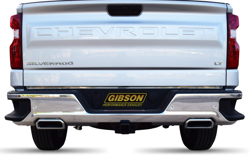 Gibson 19-22 GMC Sierra 1500 Denali 5.3L 3in/2.5in Cat-Back Dual Split Exhaust - Stainless - Blais Performance Parts