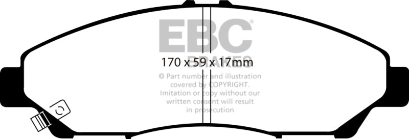 EBC 07-13 Acura MDX 3.7 Ultimax2 Front Brake Pads - Blais Performance Parts