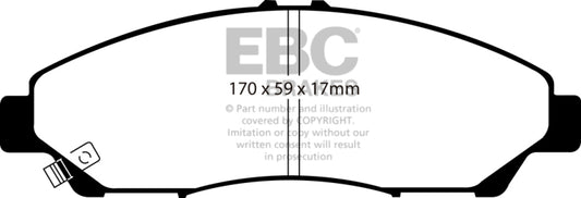 EBC 07-13 Acura MDX 3.7 Ultimax2 Front Brake Pads - Blais Performance Parts