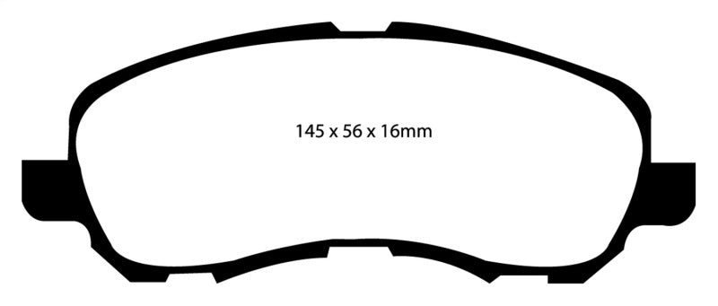 EBC 07+ Jeep Compass 2.0 (262mm Rear Rotors) Greenstuff Front Brake Pads - Blais Performance Parts