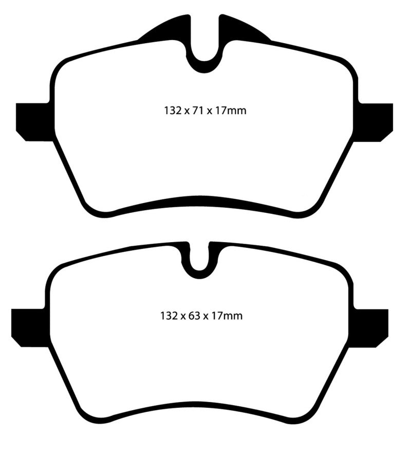 EBC 07-14 Mini Hardtop 1.6 Turbo Cooper S Ultimax2 Front Brake Pads - Blais Performance Parts