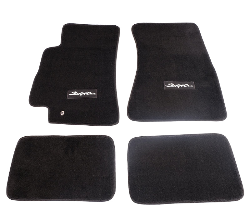 NRG Floor Mats - 96-02 Toyota Supra (Supra Logo) - 4pc. - Blais Performance Parts