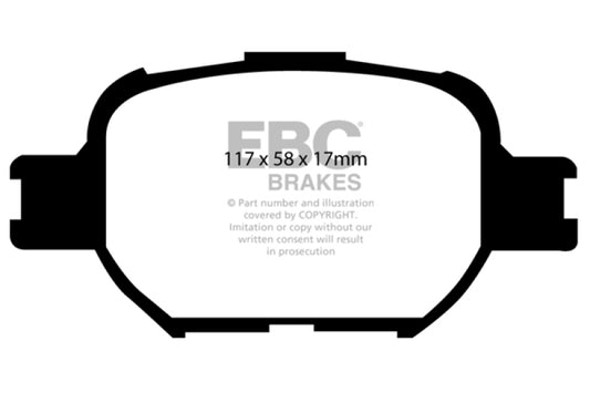 EBC 04-10 Scion TC 2.4 Redstuff Front Brake Pads - Blais Performance Parts