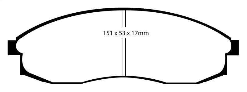 EBC 93-98 Nissan Skyline (R33) 2.5 GTS Redstuff Front Brake Pads - Blais Performance Parts