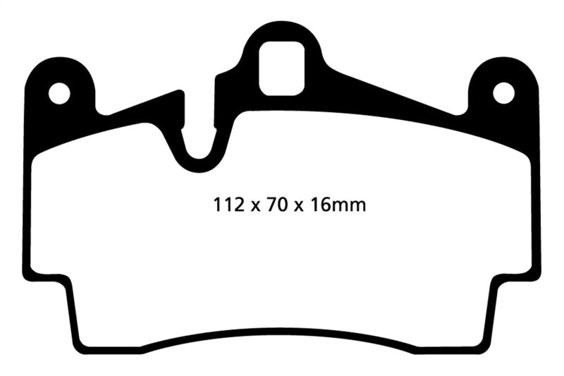 EBC 04-07 Porsche Cayenne 3.2 Redstuff Rear Brake Pads - Blais Performance Parts