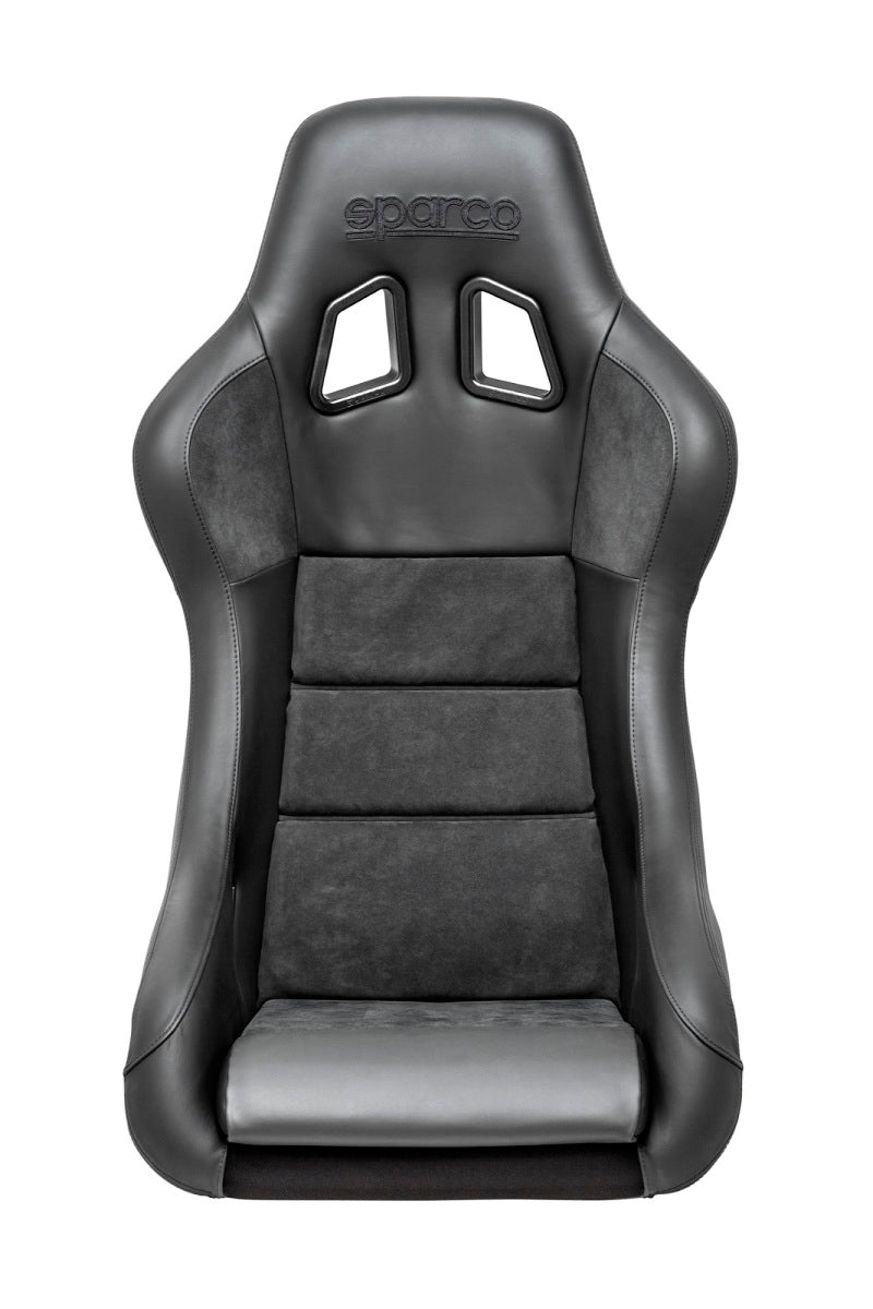 Sparco Seat QRT Performance Leather/Alcantara Black (Must Use Side Mount 600QRT) - Blais Performance Parts