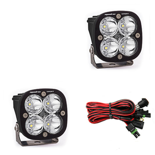 Baja Designs Squadron Sport Spot LED Light Pods - Clear - Blais Performance Parts