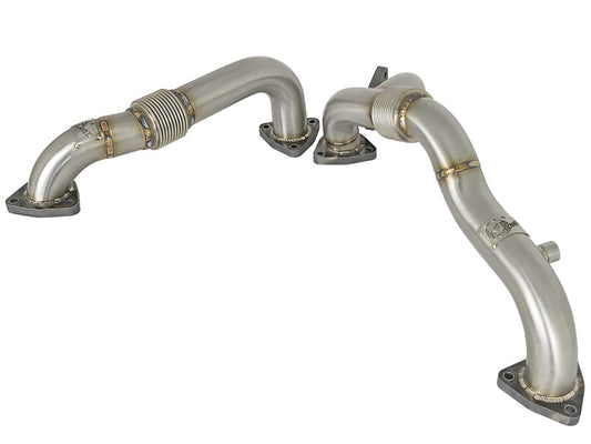 aFe Twisted Steel Header Up-Pipe 08-10 Ford Diesel Trucks V8-6.4L (td) - Blais Performance Parts