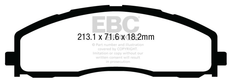 EBC 13+ Ford F250 (inc Super Duty) 6.2 (2WD) Yellowstuff Front Brake Pads - Blais Performance Parts