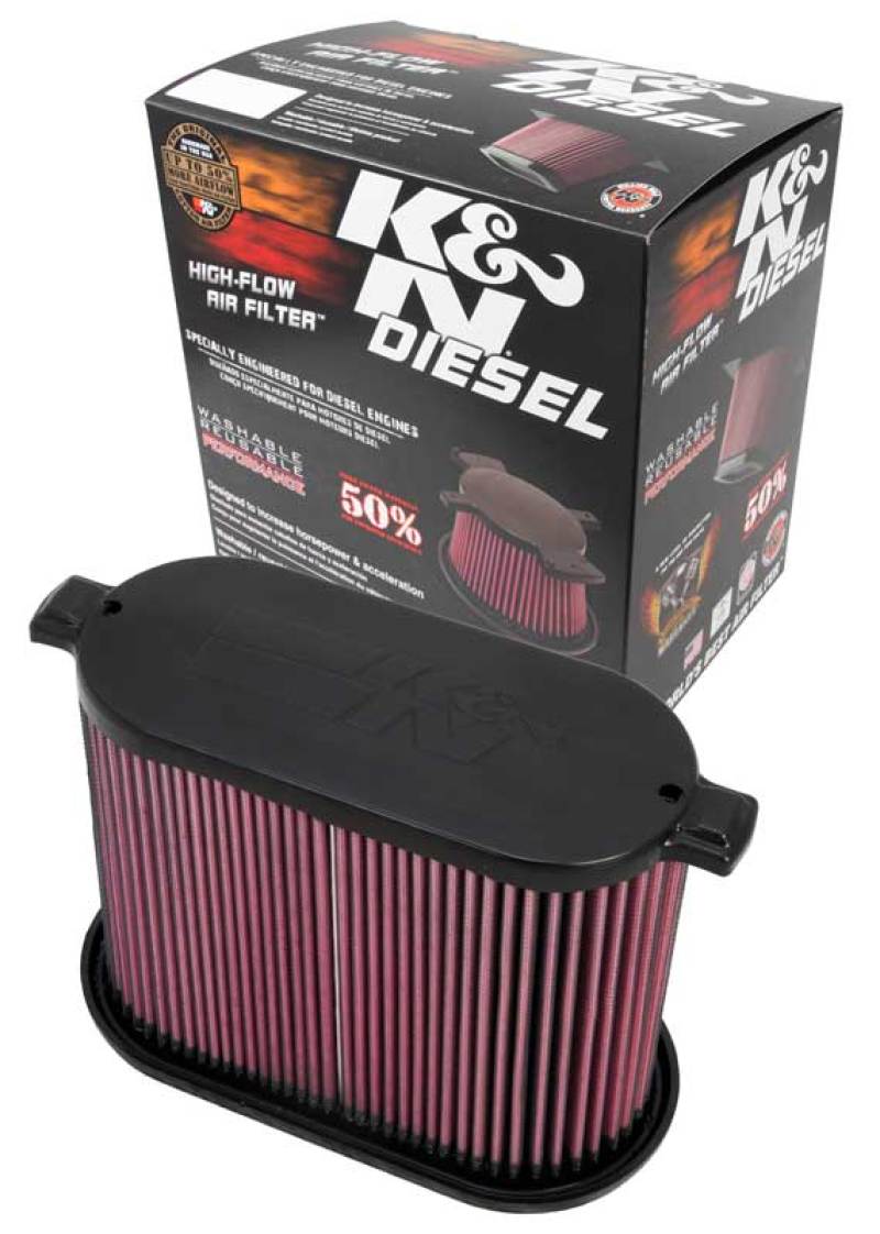 K&N 08-10 Ford F250 Super Duty 6.4L Drop In Air Filter - Blais Performance Parts