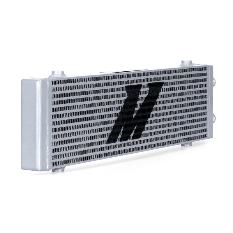 Mishimoto Universal Large Bar and Plate Dual Pass Silver Oil Cooler - Blais Performance Parts