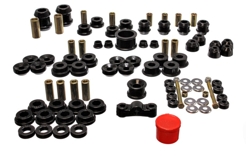 Energy Suspension 94-01 Acura Integra (except Type R) Black Hyper-Flex Master Bushing Set - Blais Performance Parts