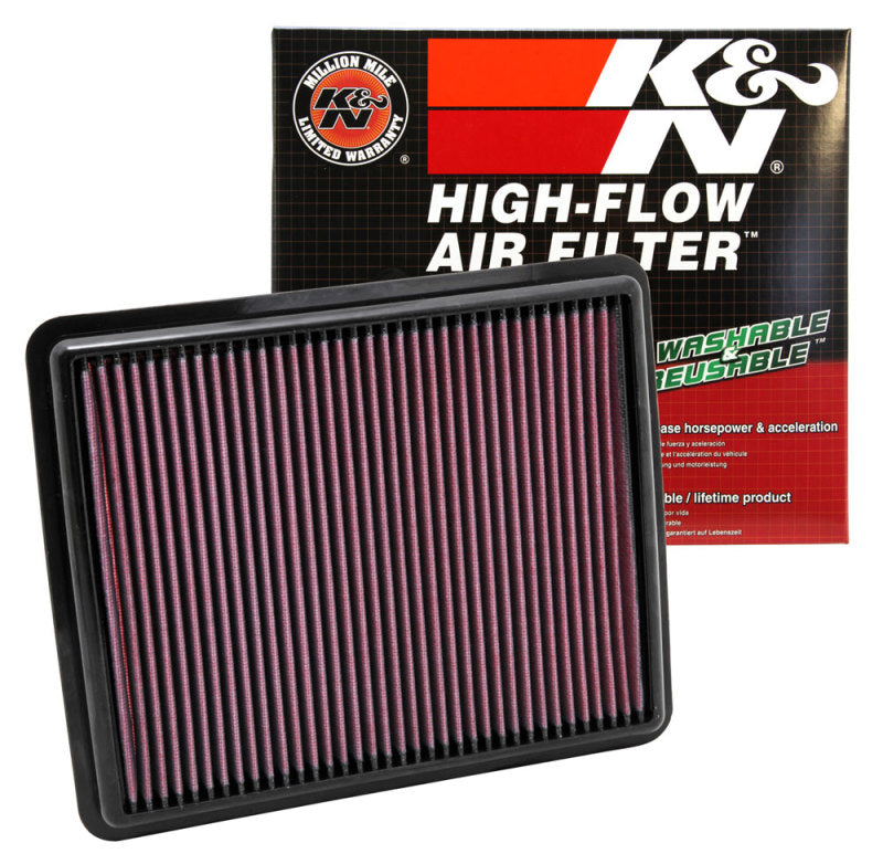 K&N Replacement Air Filter 10-12 Hyundai Santa Fe/Kia Sorrento / 11-12 Hyundai Sonata/Kia Optima - Blais Performance Parts