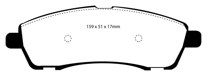 EBC 00-02 Ford Excursion 5.4 2WD Greenstuff Rear Brake Pads - Blais Performance Parts