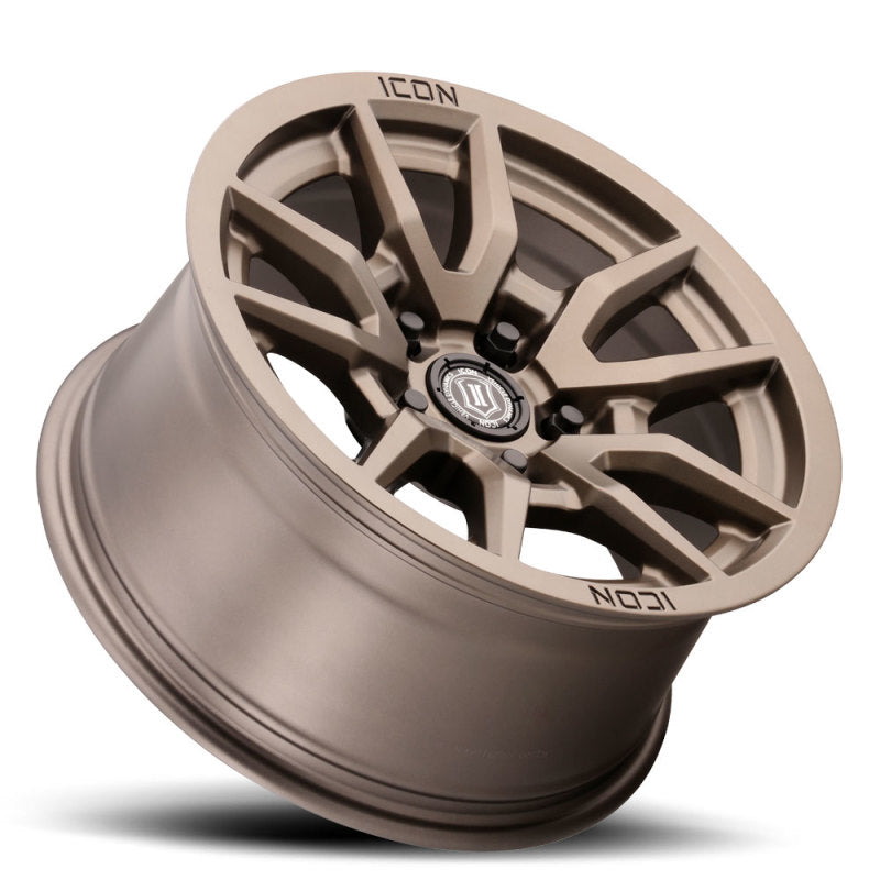 ICON Vector 5 17x8.5 5x150 25mm Offset 5.75in BS 110.1mm Bore Bronze Wheel - Blais Performance Parts