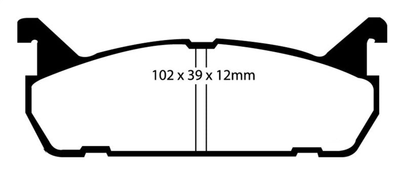 EBC 91-96 Ford Escort 1.8 Redstuff Rear Brake Pads - Blais Performance Parts