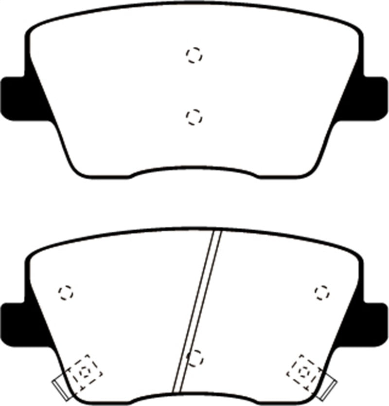 EBC 2019+ Hyundai Veloster N (2nd Gen) 2.0L Turbo Yellowstuff Rear Brake Pads - Blais Performance Parts