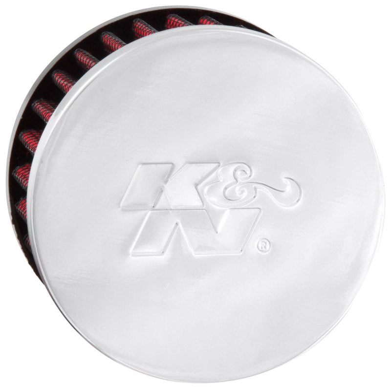 K&N .5in Flange ID x 3in OD x 3.25in H Rubber Base Crankcase Vent Filter - Blais Performance Parts