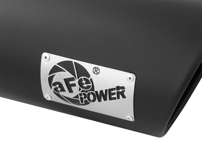 aFe Diesel Exhaust Tip Bolt On Black 5in Inlet x 6in Outlet x 12in Long - Blais Performance Parts