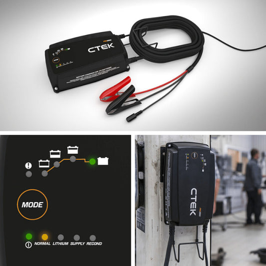 CTEK PRO25SE Battery Charger - 50-60 Hz - 12V - 19.6ft Extended Charging Cable - Blais Performance Parts