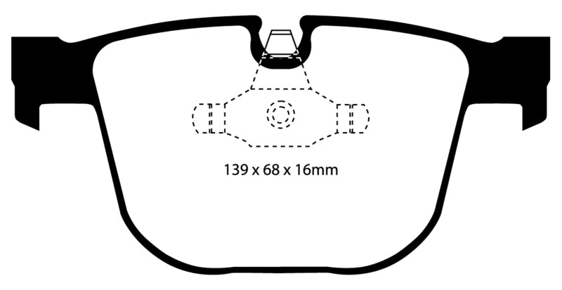 EBC 08-10 BMW M3 4.0 (E90) Bluestuff Rear Brake Pads - Blais Performance Parts