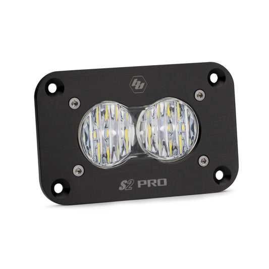 Baja Designs S2 Sport Flush Mount Wide Cornering Pattern LED Work Light - Clear Lens - Blais Performance Parts