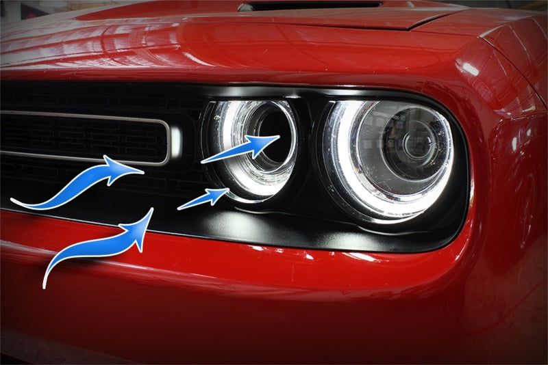 aFe Dynamic Air Scoop 2015 Dodge Challenger V6-3.6 / V8-5.7/6.4L HEMI - BLK - Blais Performance Parts