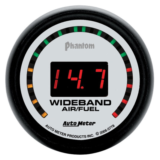 Autometer Phantom 52mm Digital 10:1-17:1 Street Wideband Air/Fuel Ratio Gauge - Blais Performance Parts