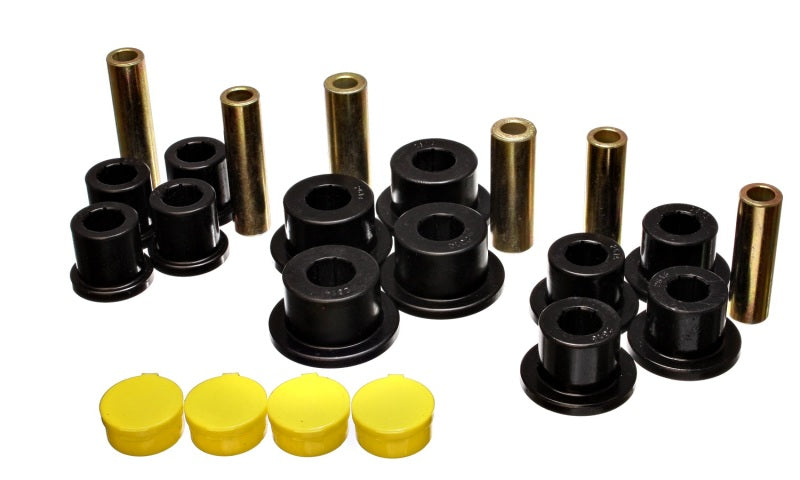 Energy Suspension 02-05 Dodge Ram 1500 2WD Black Rear Leaf Spring Bushing Set - Blais Performance Parts