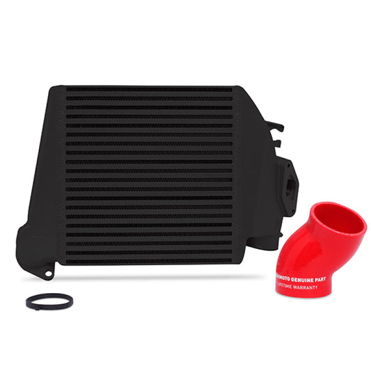 Mishimoto 08-14 Subaru WRX Top-Mount Intercooler Kit - Powder Coated Black & Red Hoses - Blais Performance Parts