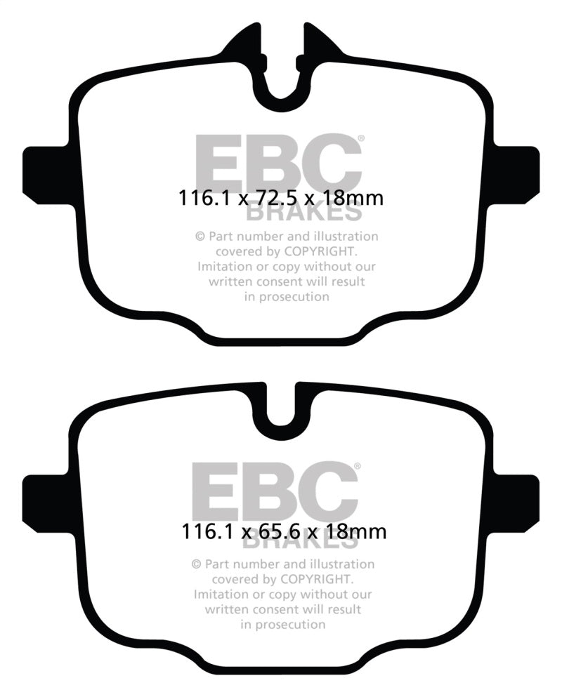 EBC 2021+ BMW M3/M4 3.0TT (G80/G82/G83 w/Cast Iron Rotors) Redstuff Rear Brake Pads - Blais Performance Parts