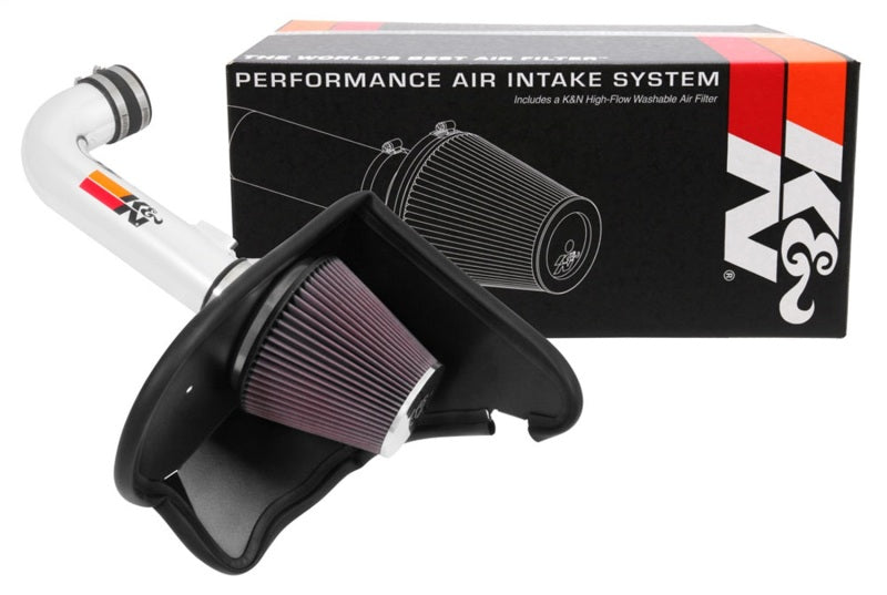 K&N 16-17 Chevy Camaro 3.6L Silver Typhoon Short Ram Intake - Blais Performance Parts