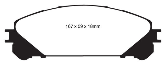 EBC 10+ Lexus RX350 3.5 (Japan) Greenstuff Front Brake Pads - Blais Performance Parts