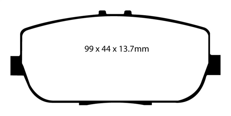 EBC 06-15 Mazda Miata MX5 2.0 Yellowstuff Rear Brake Pads - Blais Performance Parts