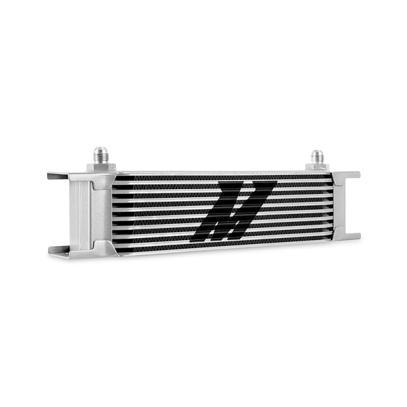 Mishimoto Universal -6AN 10 Row Oil Cooler - Silver - Blais Performance Parts